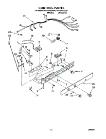 11 - Control parts for Roper Refrigerator RS22BRXBL00 from AppliancePartsPros.com