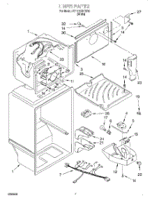 05 - Liner parts for Roper Refrigerator RT18ECRHW00 from AppliancePartsPros.com