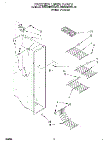 03 - Freezer Liner parts for Roper Refrigerator RS20AKXBW00 from AppliancePartsPros.com