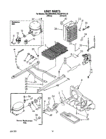 10 - Unit parts for Roper Refrigerator RS22BRXAW00 from AppliancePartsPros.com