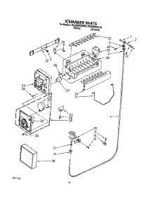 13 - Icemaker, Lit / Optional parts for Roper Refrigerator RS22BRXAW00 from AppliancePartsPros.com