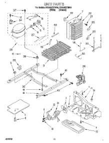 07 - Unit parts for Roper Refrigerator RS20AKXDN00 from AppliancePartsPros.com