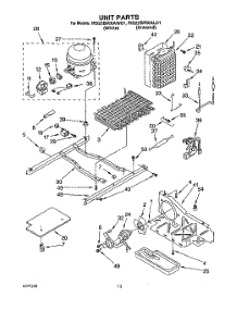09 - Unit parts for Roper Refrigerator RS22BRXAL01 from AppliancePartsPros.com