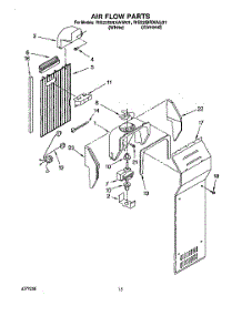 10 - Air Flow parts for Roper Refrigerator RS22BRXAL01 from AppliancePartsPros.com