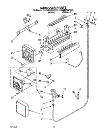 12 - Icemaker, Lit / Optional parts for Roper Refrigerator RS22BRXAL01 from AppliancePartsPros.com