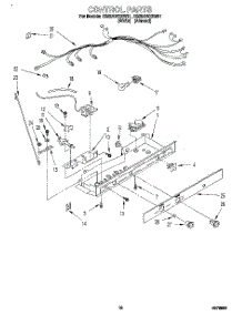 11 - Control parts for Roper Refrigerator RS25AWXEW01 from AppliancePartsPros.com