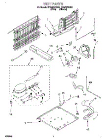04 - Unit parts for Roper Refrigerator RT20AKXDN00 from AppliancePartsPros.com