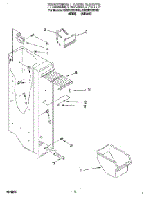 03 - Freezer Liner parts for Roper Refrigerator RS22BRXDN00 from AppliancePartsPros.com