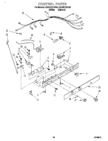 10 - Control parts for Roper Refrigerator RS22BRXDN00 from AppliancePartsPros.com