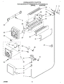 05 - Icemaker parts for Roper Refrigerator RT14DMXBL10 from AppliancePartsPros.com
