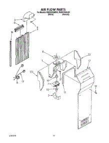 07 - Air Flow parts for Roper Refrigerator RS20CKXAW00 from AppliancePartsPros.com