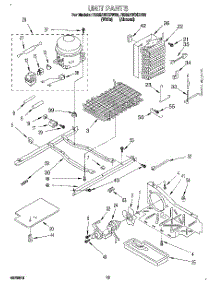 09 - Unit parts for Roper Refrigerator RS25AWXDW00 from AppliancePartsPros.com