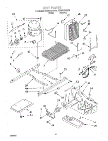 09 - Unit parts for Roper Refrigerator RS25AQXGN00 from AppliancePartsPros.com