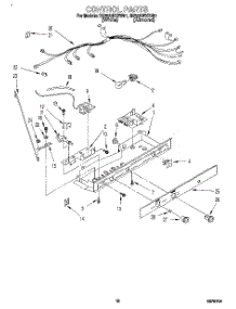 11 - Control parts for Roper Refrigerator RS25AWXBN01 from AppliancePartsPros.com