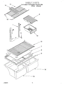 05 - Shelf, Optional parts for Roper Refrigerator RT21DKXHW00 from AppliancePartsPros.com