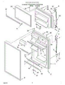 02 - Door parts for Roper Refrigerator RT20AKXFN00 from AppliancePartsPros.com