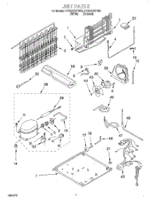04 - Unit parts for Roper Refrigerator RT20AKXFN00 from AppliancePartsPros.com