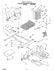 09 - Unit parts for Roper Refrigerator RS25AWXBW01 from AppliancePartsPros.com
