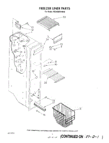 05 - Freezer Liner parts for Roper Refrigerator RS25AWXVW00 from AppliancePartsPros.com
