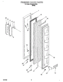 06 - Freezer Door parts for Roper Refrigerator RS20EKXDW00 from AppliancePartsPros.com