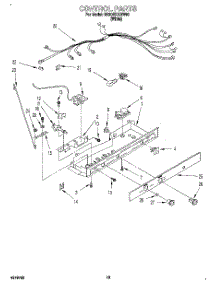 08 - Control, Lit / Optional parts for Roper Refrigerator RS20EKXDW00 from AppliancePartsPros.com