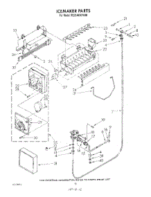 13 - Icemaker , Not Illustrated parts for Roper Refrigerator RS25AWXVW00 from AppliancePartsPros.com