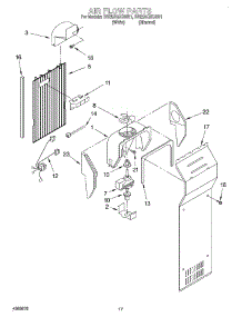 10 - Air Flow parts for Roper Refrigerator RS25AQXGN01 from AppliancePartsPros.com