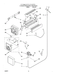 12 - Ice Maker, Optional parts for Roper Refrigerator RS25AQXGN01 from AppliancePartsPros.com