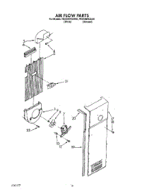 11 - Air Flow parts for Roper Refrigerator RS25AWXZW00 from AppliancePartsPros.com