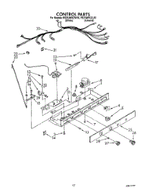 12 - Control parts for Roper Refrigerator RS25AWXZW00 from AppliancePartsPros.com