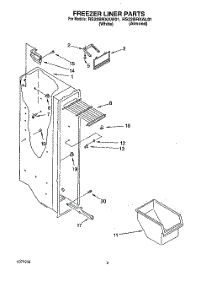 04 - Freezer Liner parts for Roper Refrigerator RS22BRXAW01 from AppliancePartsPros.com
