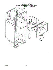 02 - Liner parts for Roper Refrigerator RT18BMXAW01 from AppliancePartsPros.com