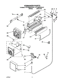 08 - Icemaker, Literature / Optional parts for Roper Refrigerator RT18BMXAW01 from AppliancePartsPros.com