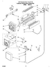 11 - Icemaker, Lit / Optional parts for Roper Refrigerator RS22BRXDW00 from AppliancePartsPros.com