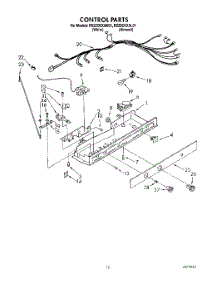 07 - Control parts for Roper Refrigerator RS20CKXAW01 from AppliancePartsPros.com