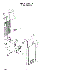 11 - Air Flow parts for Roper Refrigerator RS25AWXWW00 from AppliancePartsPros.com