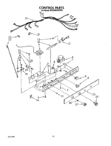 12 - Control parts for Roper Refrigerator RS25AWXWW00 from AppliancePartsPros.com