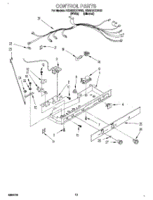 08 - Control, Lit / Optional parts for Roper Refrigerator RS20DKXDN02 from AppliancePartsPros.com