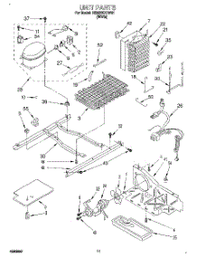 07 - Unit parts for Roper Refrigerator RS20EKXDW01 from AppliancePartsPros.com