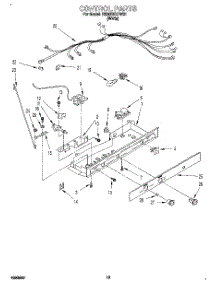 08 - Control, Lit / Optional parts for Roper Refrigerator RS20EKXDW01 from AppliancePartsPros.com