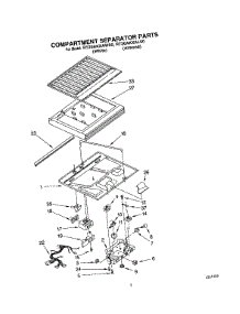 04 - Compartment Separator parts for Roper Refrigerator RT20AKXAW00 from AppliancePartsPros.com