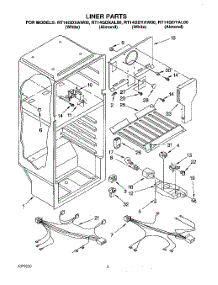 03 - Liner, Lit / Optional parts for Roper Refrigerator RT14GDXAW00 from AppliancePartsPros.com