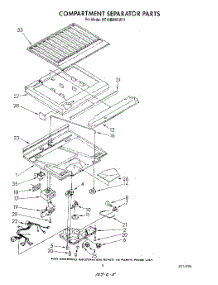 04 - Compartment Separator parts for Roper Refrigerator RT18BMXVW11 from AppliancePartsPros.com