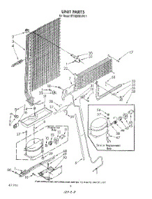 07 - Unit parts for Roper Refrigerator RT18BMXVW11 from AppliancePartsPros.com