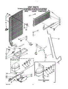 05 - Unit parts for Roper Refrigerator RT12DCRWW00 from AppliancePartsPros.com