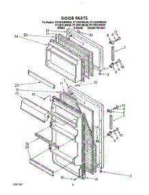 06 - Door, Lit / Optional parts for Roper Refrigerator RT12DCRWW00 from AppliancePartsPros.com
