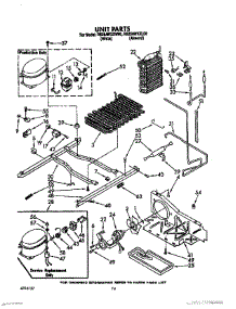 10 - Unit parts for Roper Refrigerator RS25AWXXW00 from AppliancePartsPros.com