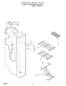 03 - Freezer Liner parts for Roper Refrigerator RS20DKXFN00 from AppliancePartsPros.com