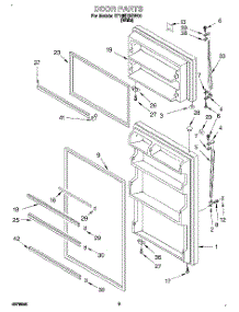 02 - Door parts for Roper Refrigerator RT18EKREW00 from AppliancePartsPros.com