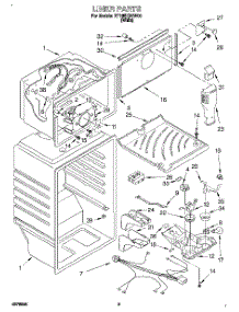 03 - Liner parts for Roper Refrigerator RT18EKREW00 from AppliancePartsPros.com